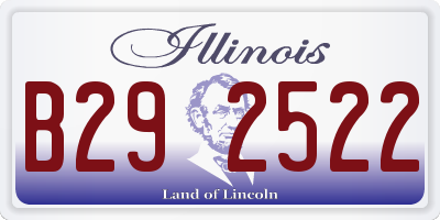 IL license plate B292522
