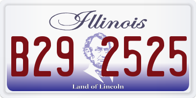 IL license plate B292525