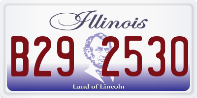 IL license plate B292530