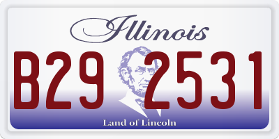 IL license plate B292531