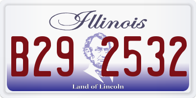 IL license plate B292532