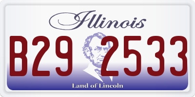 IL license plate B292533