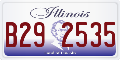 IL license plate B292535