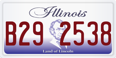 IL license plate B292538