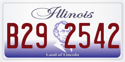 IL license plate B292542