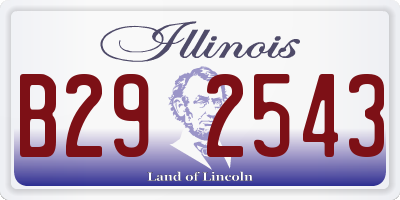 IL license plate B292543