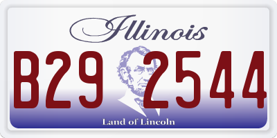 IL license plate B292544