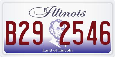 IL license plate B292546
