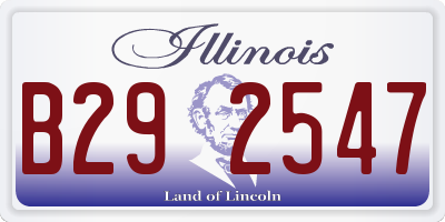 IL license plate B292547