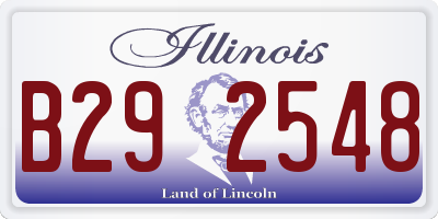 IL license plate B292548
