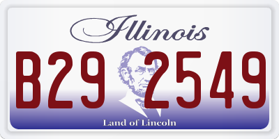 IL license plate B292549