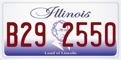 IL license plate B292550