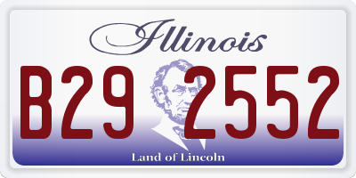 IL license plate B292552