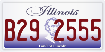 IL license plate B292555