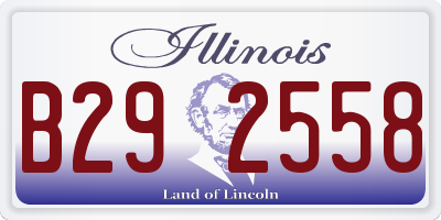 IL license plate B292558