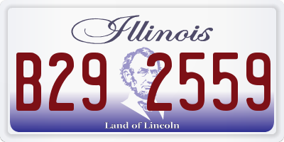 IL license plate B292559