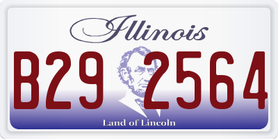 IL license plate B292564
