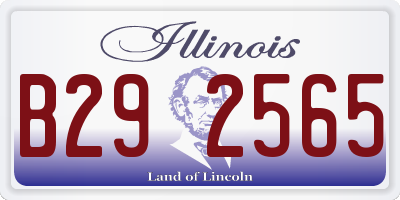 IL license plate B292565