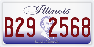 IL license plate B292568