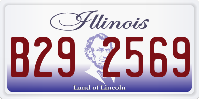 IL license plate B292569