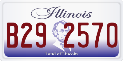 IL license plate B292570