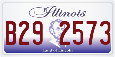 IL license plate B292573
