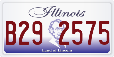 IL license plate B292575