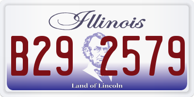 IL license plate B292579
