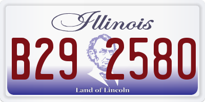 IL license plate B292580