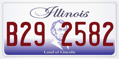 IL license plate B292582