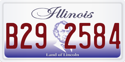 IL license plate B292584