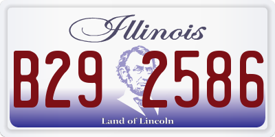 IL license plate B292586