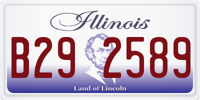 IL license plate B292589