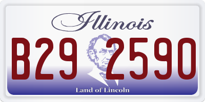 IL license plate B292590