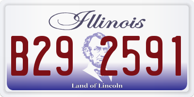 IL license plate B292591