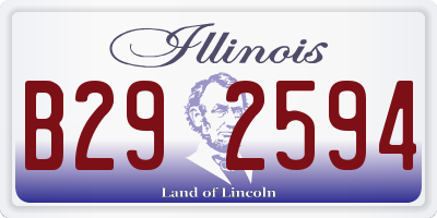 IL license plate B292594