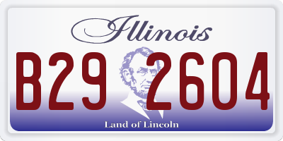 IL license plate B292604