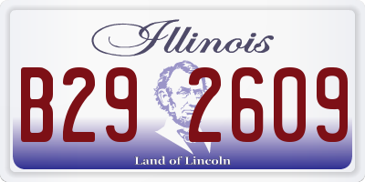 IL license plate B292609