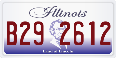 IL license plate B292612
