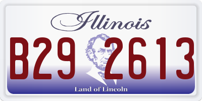 IL license plate B292613