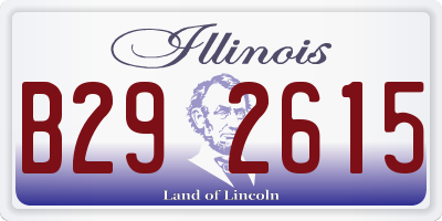 IL license plate B292615