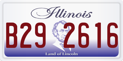 IL license plate B292616