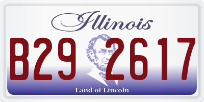 IL license plate B292617