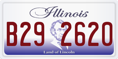 IL license plate B292620