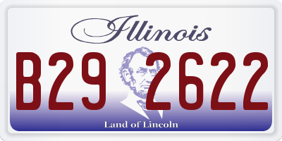 IL license plate B292622