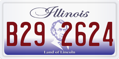 IL license plate B292624