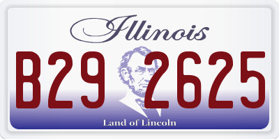 IL license plate B292625