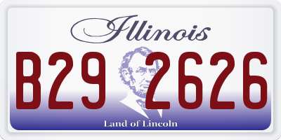 IL license plate B292626