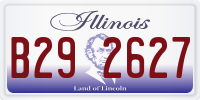 IL license plate B292627