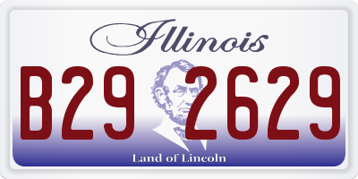 IL license plate B292629